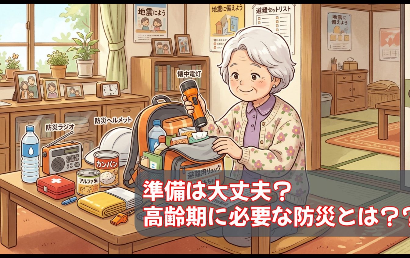 普段の生活のなかで災害に備えましょう・高齢期の防災（介護・くらしのレシピ集） | pal system